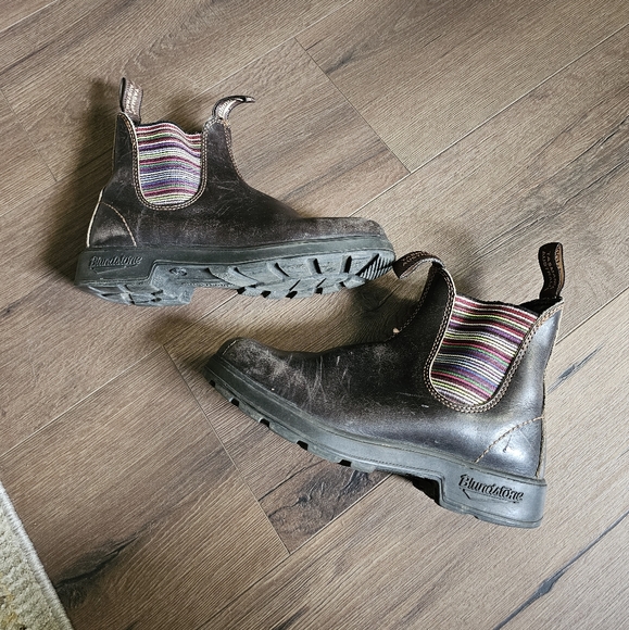 Blundstone 1409 Chelsea Boots Stout Brown Stripes - Picture 8 of 12